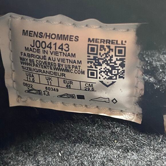 Merrell Jungle Moc Black Cozy Lined Slip On Shoes Men's Size 11.5 Suede Comfort - Picture 8 of 8